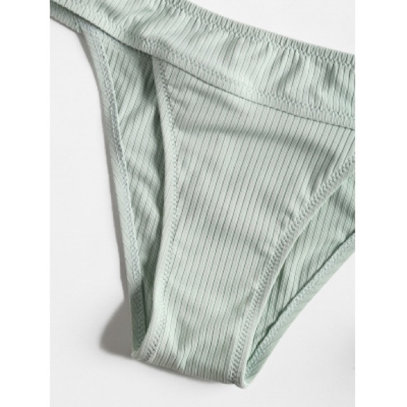 Padded Ribbed Bikini Set - Picture 4 of 4